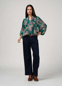 Loobie's Story - Versailles Blouse // Evergreen Multi