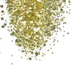 Face Art Wholesale Collection: Biodegradable Glitter Gold Mix Hex
