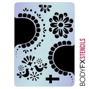 Sugar Skull Eye Stencil