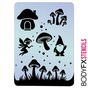 Mushroom Magic Stencil