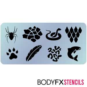 Face Painting Stencils: Palette Stencil- Zoo