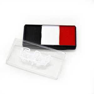 Face Paint By Bodyfx: Red, White and Black Mini Split Cake