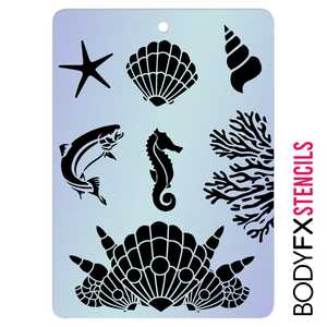 Face Painting Stencils: Under The Sea Stencil
