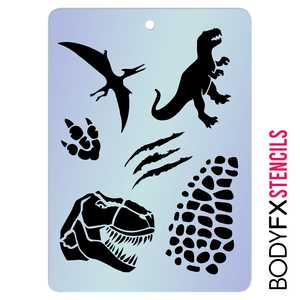 Face Painting Stencils: Dino Stencil