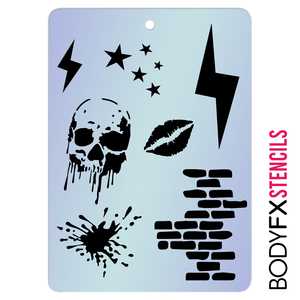 Face Painting Stencils: Rock! Stencil