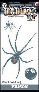 Top: Temporary Tattoos- Black Widow