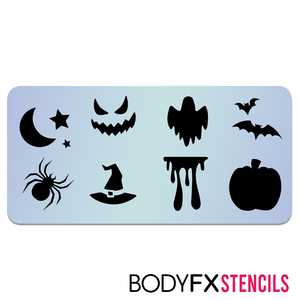 Halloween Facepaints By Bodyfx: Palette Stencil- Mini Halloween Stencil