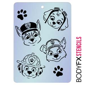 Face Painter Pro Collection: Doggy Stencil