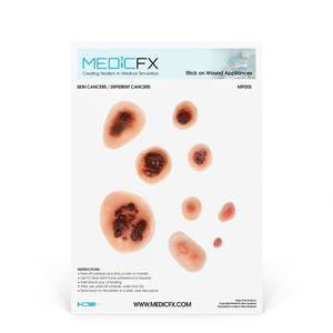 20 Clinical Stick On Moulage Sheets: Sheet Skin Cancer