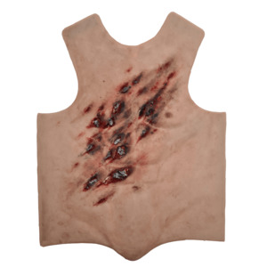 28 Wearable Overlay Trauma Training: Torso Shrapnel
