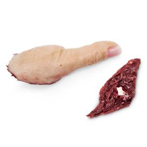 Trauma Torsos Gloves Stick Ons: Severed Male Thumb With Wound