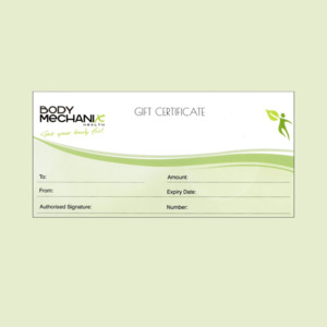 Gift Certificate Body Mechanix