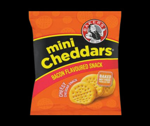 Bakers Mini Cheddars - Bacon 33g