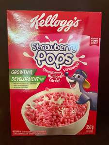 Cereal Porridge: Kellogg's Strawberry Pops 350g