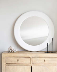 Mirrors: BIANCA PLASTER MIRROR