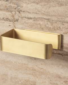 Brass: FOLD TOILET ROLL HOLDER BRASS