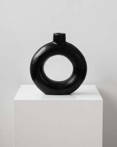 CIRCLE VASE BLACK