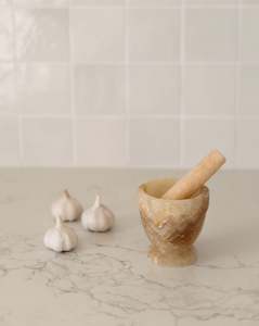Kitchen Dining Mortar Pestle: MORTAR & PESTLE