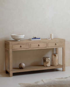 New Arrivals: ELM THREE DRAWER CONSOLE