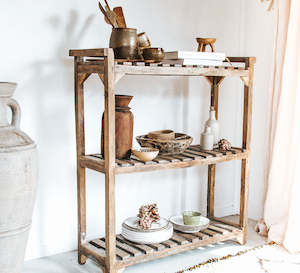 Shelves Plantstands: Vintage Bakers Rack Shelving
