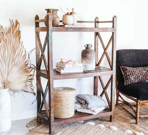 Vintage Bakers Rack Shelving