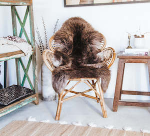 NZ Rustic Natural Longwool Sheepskin