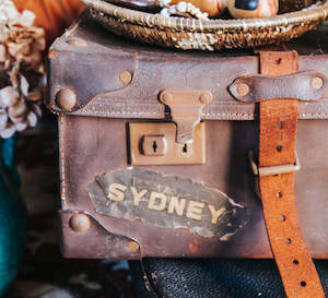 Vintage Leather Suitcase