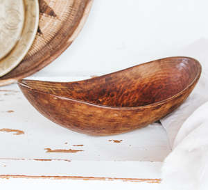 Vintage Handcarved Serving Dish