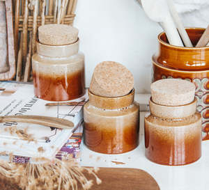Vintage Temuka Storage Jars (Set of 3)