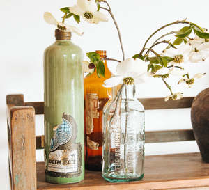 Vintage Stone Wine Bottle