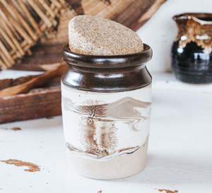 Vintage Pottery Storage Jar