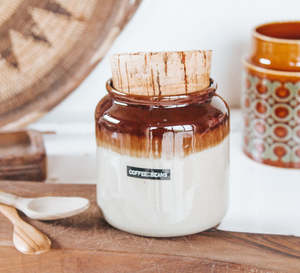 Earthy Bohemian Gift Ideas: Vintage Coffee Storage Jar