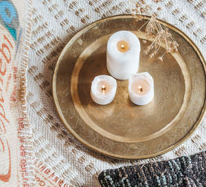 Vintage Ethnic Brass Tray