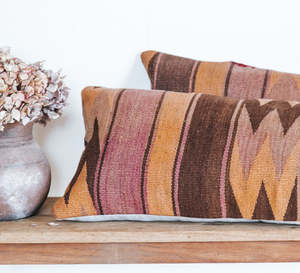 Lumbar Kilim Cushion 35x90cm