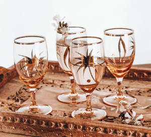 Vintage Liqueur Glasses - Set of 4