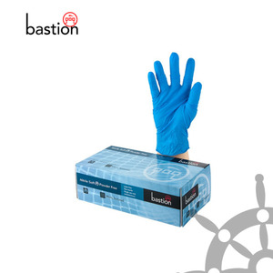 Products: Bastion Nitrile Soft Powder Free Gloves Blue