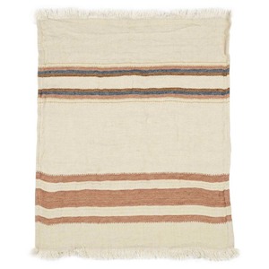 Towels: Harlan Stripe Belgian Towel