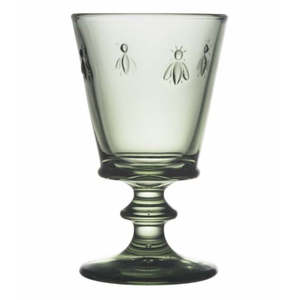 Glassware: Olive Green Bee Wine Glass