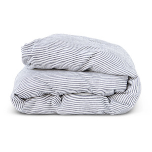 Duvet Covers: Charcoal Stripe Duvet Cover
