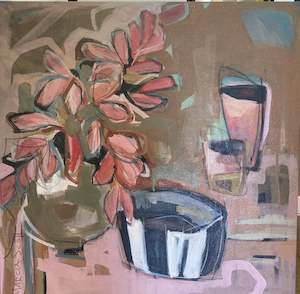 Art: Marcia Scott - Pink Leaves