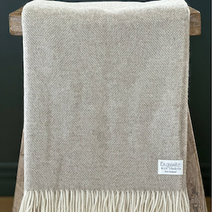 Herringbone Natural Throw