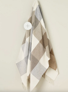 Throws: Checkboard Islay Natural