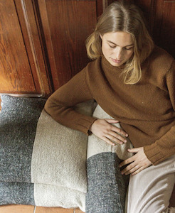 Jess Cushion Cover 40x80 - Natural/Smoke