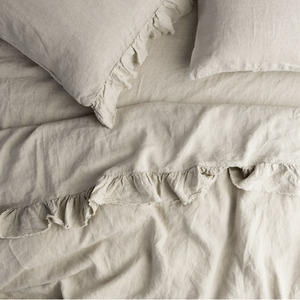 Sheet Sets: Natural Ruffle Flat Sheet