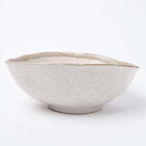 Ceramics: Flax Large Uneven Bowl