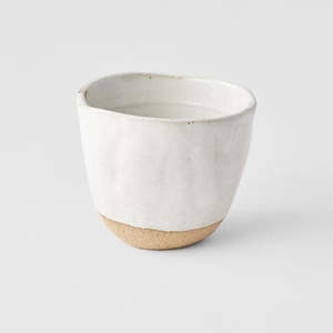 Lopsided White Tea Mug
