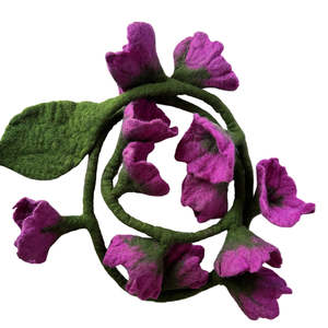 The Woodlands: Secret Garden Flower Garland - Purple