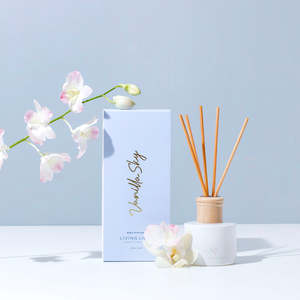 Coconut Apricot Soy Wax Candles: Vanilla Sky Reed Diffuser