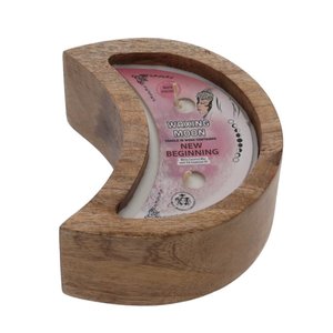 Homeware Incense Burners: Waxing Moon Candle - White Hyacinth - New Beginnings