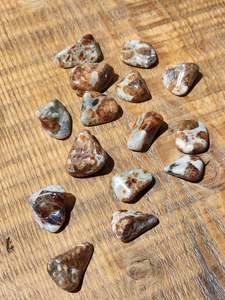 Garnet In Limestone Tumble